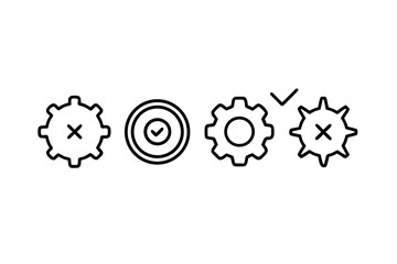 A versatile collection of twelve minimalist black and white icons