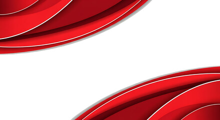 Dynamic Red Wave Design, Abstract Art, Digital Creation, Modern Aesthetic, Minimalist Style