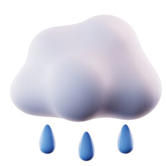 3D Illustration Rainy