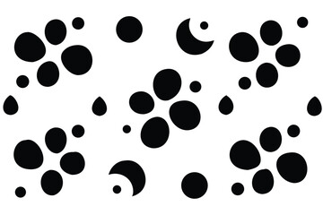 Playful Curves Seamless Vector Pattern. Quirky & Fun Retro Abstract Background