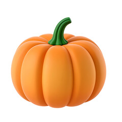 Obraz premium Vibrant orange pumpkin showcasing autumn's charm and warmth
