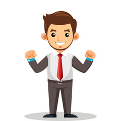 Stylish Businessman Displaying Elegant Cufflinks in Suit – Professional Fashion Vector Illustration for Corporate and Luxury Style Concepts