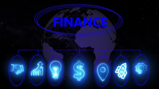 Modern finance technology and teamwork concept , business insights from large data sets, Animated data analytics banner web icons isolated on transparent background