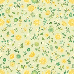 Obraz premium seamless background with flowers