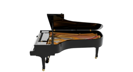 elegant black grand piano showcase musical sophistication luxury