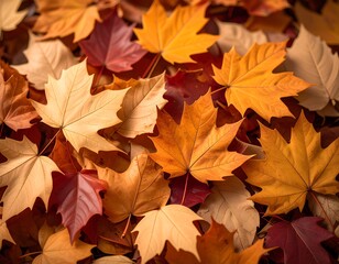Autumn leaves carpet