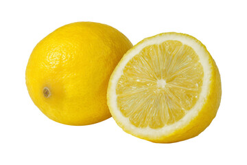 Fresh lemons sliced kitchen food photography