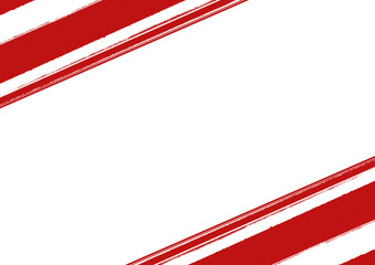 Bold Red Diagonal Brush Stroke Frame background 