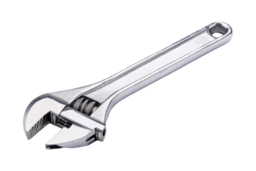 Wrench repair action workshop tool close-up