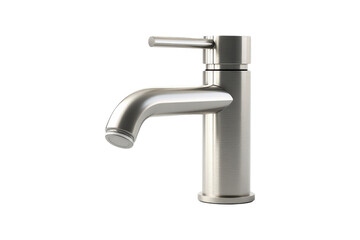 Contemporary kitchen faucet design close-up