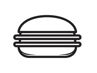 Soft bao buns dumpling icon in clean outlined vector