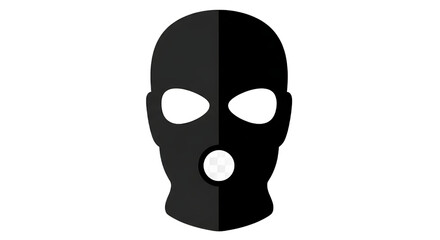 Fototapeta premium A ski mask typically used by villains