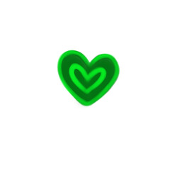 green heart shape