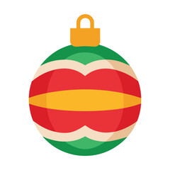 Obraz premium Christmas Ornament Bauble Vector Design on White Background 