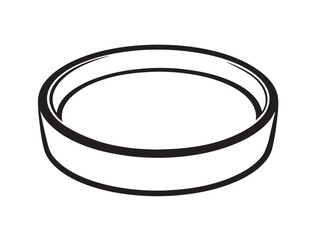 Tomato mozzarella Caprese icon in clean 2D outline