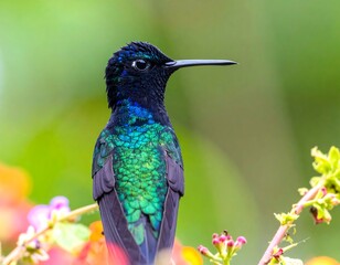Fototapeta premium Close-up of a hummingbird (2)