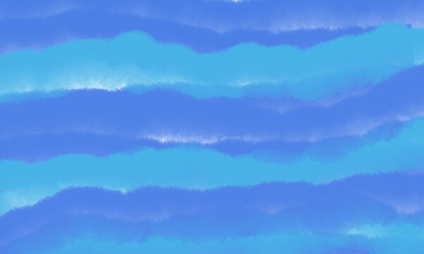 Cool Blue Tones Horizontal Brush Stroke Background