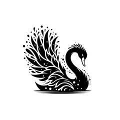 black and white tattoo design