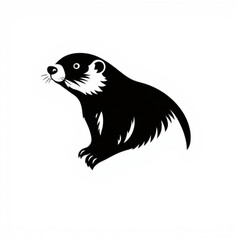 Black Marmot Animal Icon