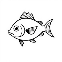 Black Milkfish Animal Icon