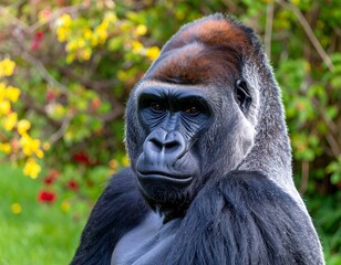 Obraz premium Close-up of a large primate