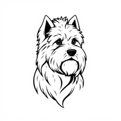 Maltese Black Animal Icon