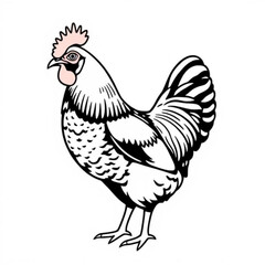 Marans Chicken Animal Icon