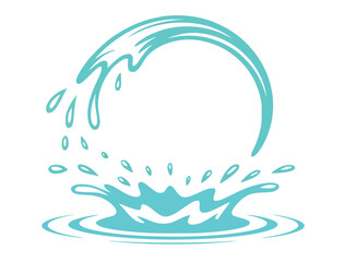 Aqua splash wave motion water liquid