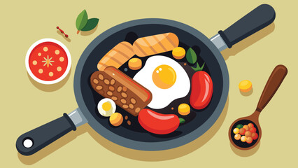 fried eggs and bacon