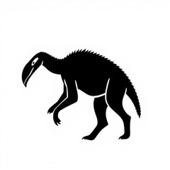 Megalania Black Animal Icon