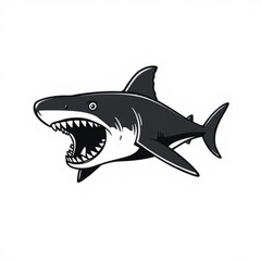 Megalodon Black Animal Icon