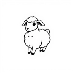 Mini Lop Animal Icon (Black)