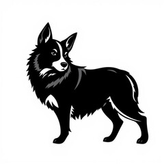 Fototapeta premium Mongrel Animal Black Icon