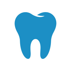 Single Tooth Vector Illustration on White Background for Dental Health and Oral Hygiene Concepts