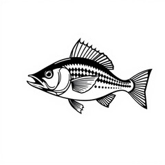 Fototapeta premium Mullet Fish Animal Icon