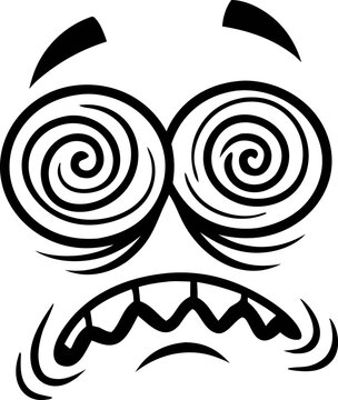 Crazy Face with Swirly Eyes.