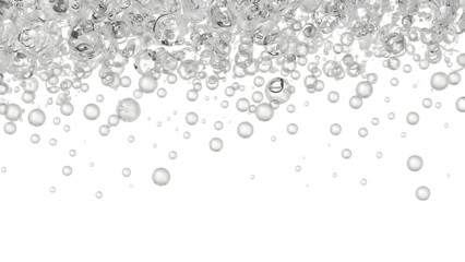 Sparkling water bubbles cascade creating a refreshing, clean, and vibrant visual effect for any project