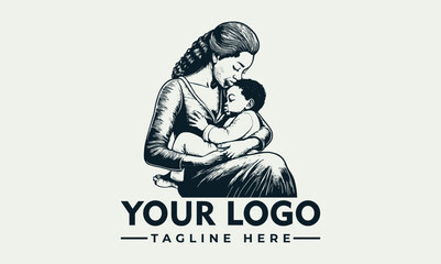 A mother tenderly cradles and nurses her baby, showing love and care.