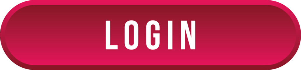 modern red gradient web interface button with white login text for website or mobile app user access


