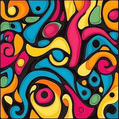 Fototapeta premium Tile or carpet pattern background with decorative, symmetrical elements. Ideal for wallpaper, textiles, or digital design projects.