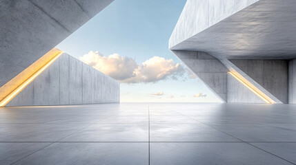 modern architecture of the building