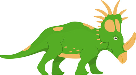 Fototapeta premium Cute dinosaur triceratops cartoon