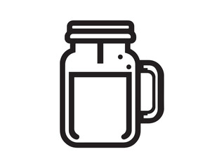 Refreshing cold brew icon in modern vector style
