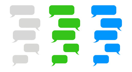 Obraz premium Dynamic chat bubble silhouette conveying communication exchange across diverse messaging platforms, perfect for digital dialogue concepts