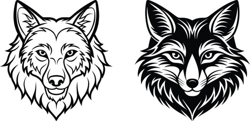 Adobe Illustrator Artwork Fox emotions set icons cartoon vector vector set collection cartoon animals illustration on white background cartoon collection foxes Collection cartoon animals
