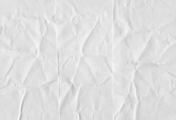 Creased paper texture overlay effect, png wrinkled paper surface