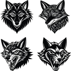 Adobe Illustrator Artwork Fox emotions set icons cartoon vector vector set collection cartoon animals illustration on white background cartoon collection foxes Collection cartoon animals
