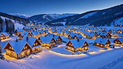 winter mountain landscape