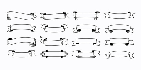 Black and white banner designs ribbon graphic_1.eps