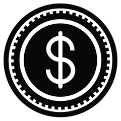 Obraz premium dollar-coin-vector-icon.eps